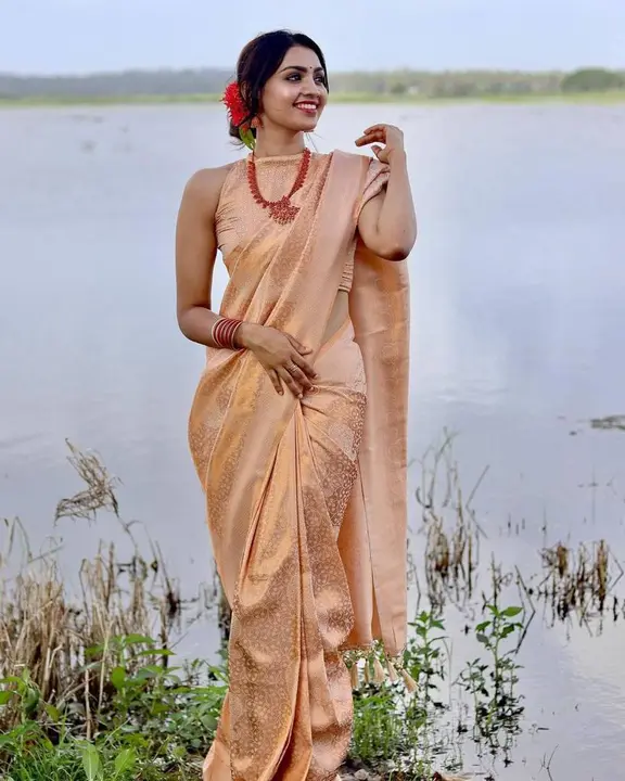 Rich pallu with zari design saree  uploaded by DHANANJAY CREATIONS on 5/18/2023