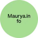 Business logo of Maurya.info