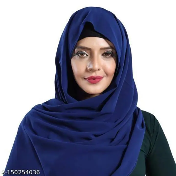 plain Georgette scarf  uploaded by zainab collection on 5/18/2023