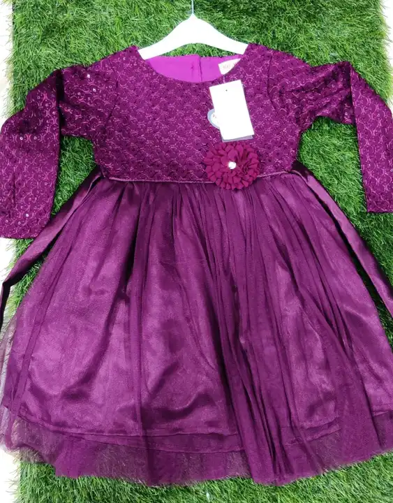 Party wear frock with sartin inner(ASC(17/5) uploaded by Sayyeda collection on 5/23/2024