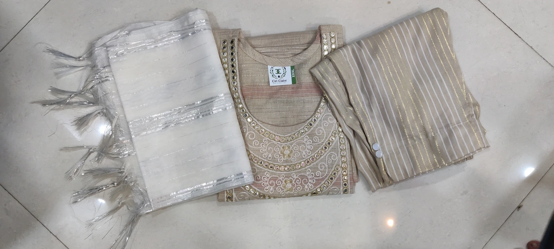 Embroidery kurti and pant with Dupatta  uploaded by CIRI CLAIRE on 5/18/2023