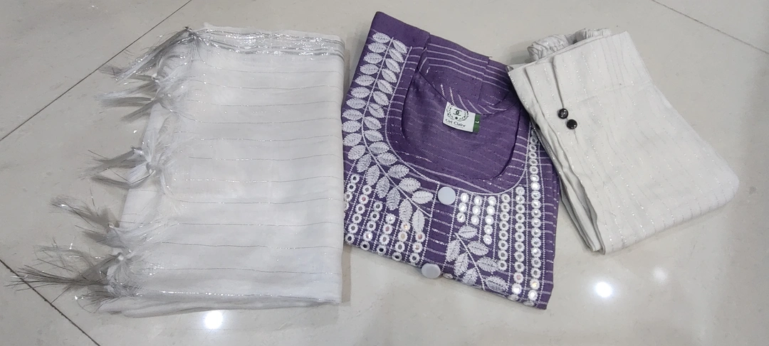 Embroidery kurti and pant with Dupatta  uploaded by CIRI CLAIRE on 5/18/2023