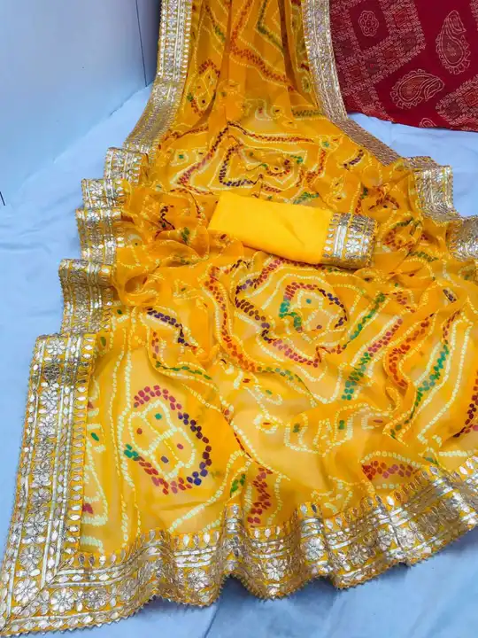 🔱🔱🔱🕉️🕉️🕉️🔱🔱🔱

special  chunri lunching

Hand wash saree ❤️❤️

👉60 gram mos jorjat fabric

 uploaded by Gotapatti manufacturer on 5/19/2023