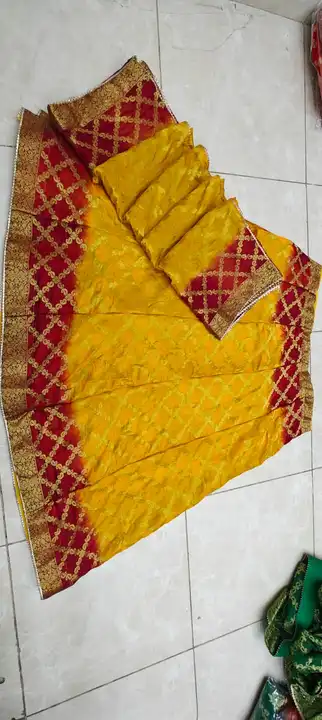 Only stock cliyar sale offar 
New launching special dhamaka 🪅🪅🪅

Fabric Pure silk  jari cheks des uploaded by Gotapatti manufacturer on 5/19/2023