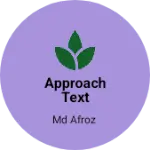 Business logo of Approach text
