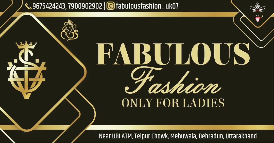 Visiting card store images of Fabulous Fashion