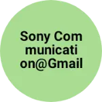 Business logo of Sony communication@gmail.com