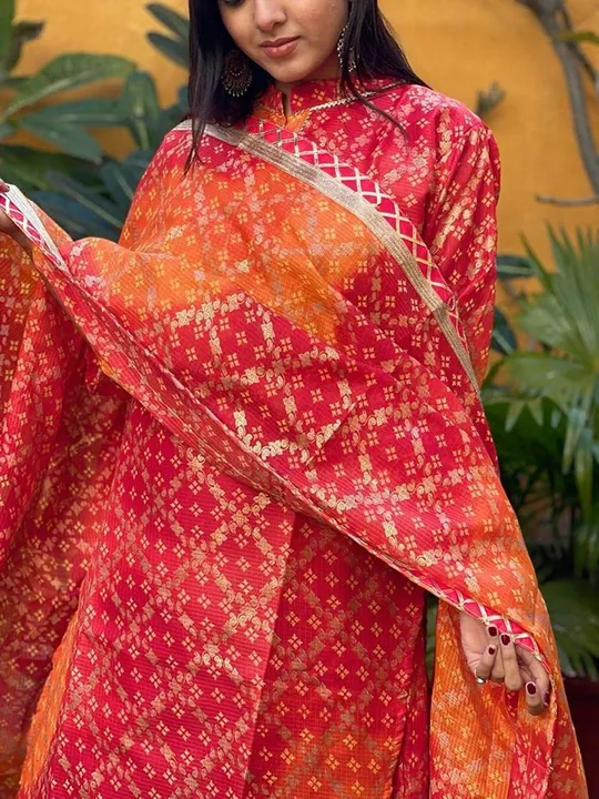 Lehenga with long kurta and dupata  uploaded by Dhanvarsha garments on 5/19/2023
