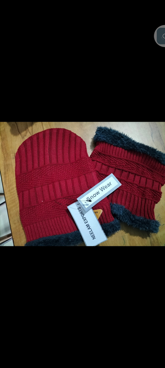 Woolen cap for man and women baine cap nack set    uploaded by Ns fashion knitwear on 5/19/2023