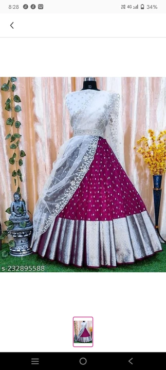 Lehenga south indian traditional half saree lehenga choli uploaded by business on 5/19/2023