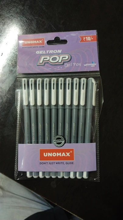 Unomax pop gel pen Mrp 10  uploaded by R K ENTERPRISES on 5/19/2023