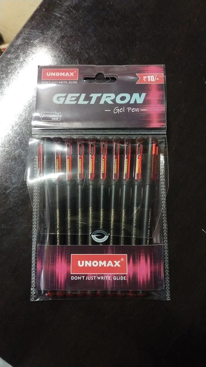 Unomax Geltron gel pen Mrp 10 uploaded by R K ENTERPRISES on 5/19/2023