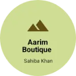 Business logo of Aarim boutique