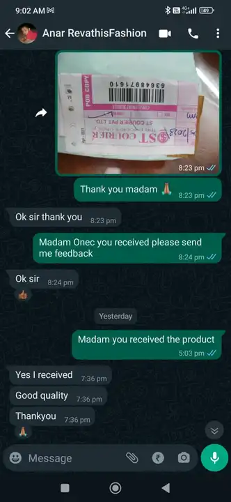 Leggings feedback from valuable customer thank you so much  uploaded by Queens Time Apparels on 5/19/2023