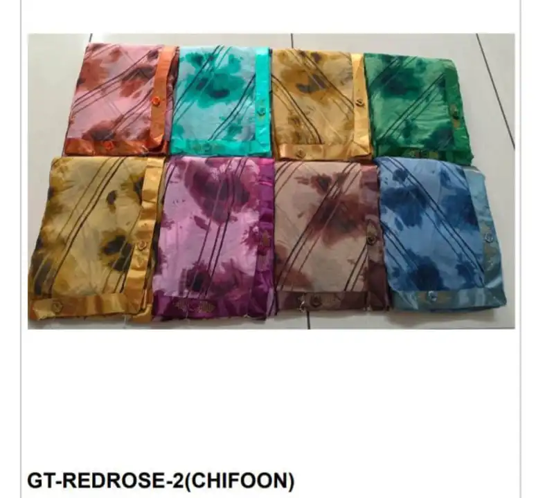Redrose chiffon  uploaded by Wholesale price ( Rajlakshmi Textile VF ) on 5/19/2023