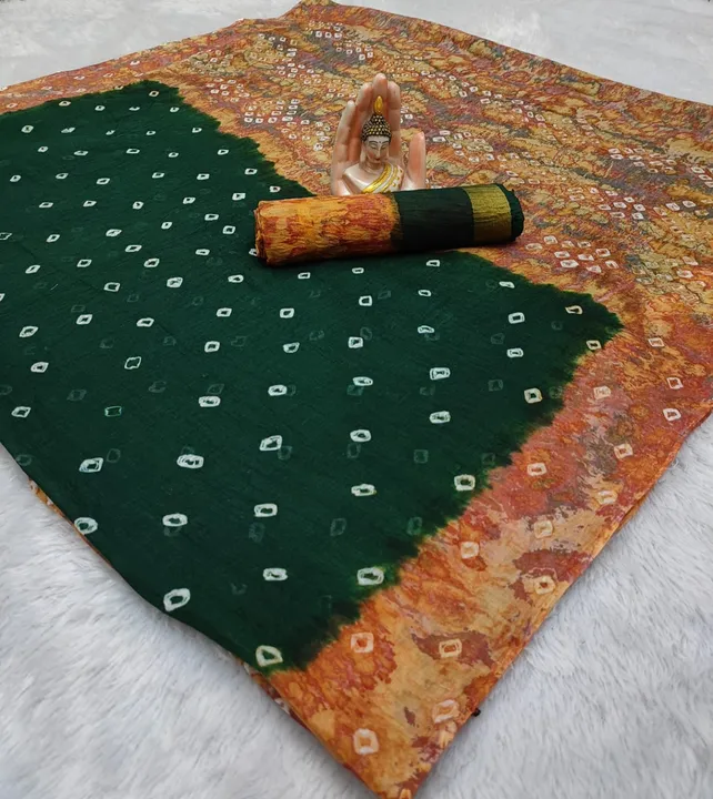 *🧶VEDANSHI Bandhni new Saree Catloge *

💯Percent Same as photos
Very good Quality👌👌

*👗Fabric - uploaded by Divya Fashion on 5/19/2023