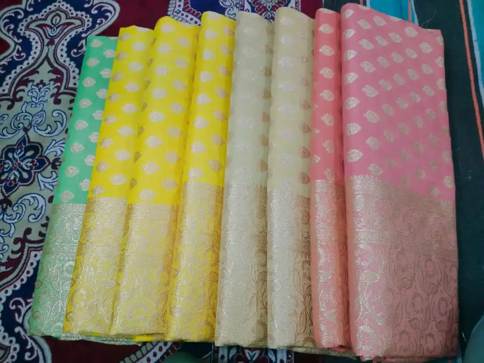 Fancy sarees bnarsi  uploaded by Fabrics hubb on 5/19/2023