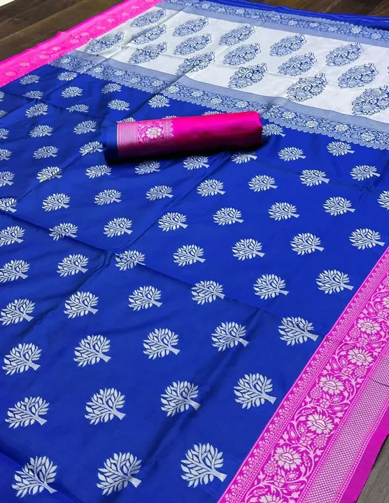 Rich pallu with allovar butii desing saree  uploaded by Dhananjay Creations Pvt Ltd. on 5/19/2023