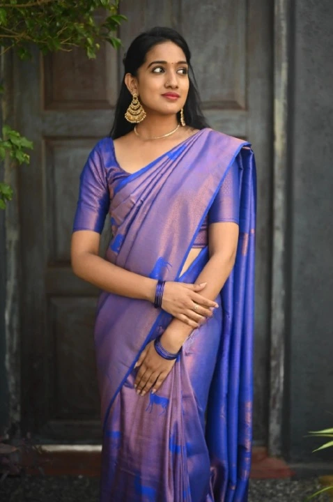 Rich pallu Beautiful Zari Weaving Saree  uploaded by Dhananjay Creations Pvt Ltd. on 5/19/2023