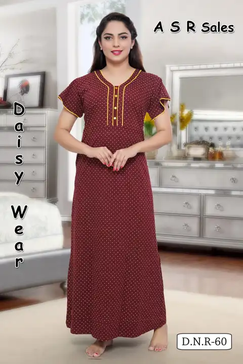 Post image “Get a good night’s sleep with Daisy Wear’s hosiery cotton night dresses for women and girls. 
asrsalesdaisywear2@gmail.com
Wa.me/+919833499142

Daisy Wear is a night suit clothing brand that offers night suits made of hosiery cotton. Hosiery cotton is a type of fabric that is composed of 100% cotton and is one of the finest and softest materials used for interlining fabric.


Size . L. XL. XXL