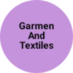 Business logo of Garmen and textiles