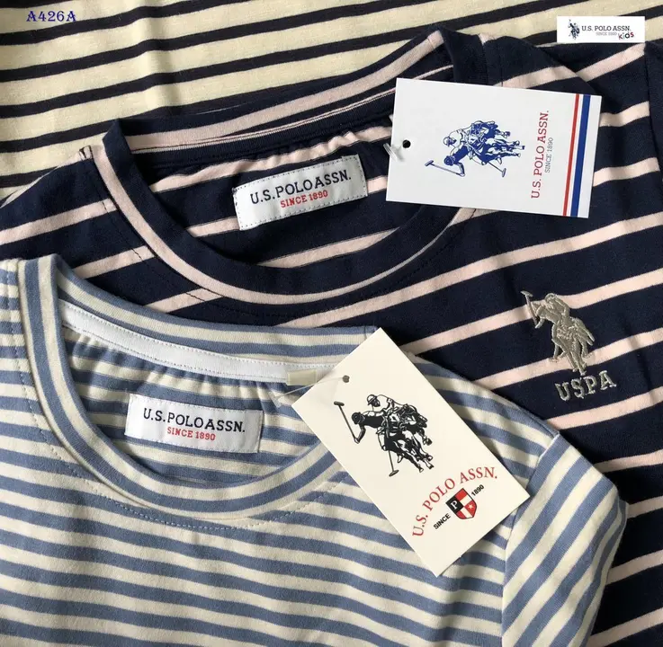 *KIDS STRIPS ROUND NECK HALF SLEEVE*

Brand     *US POLO*

Style       :*KIDS HALF SLEEVE ROUNDNECK* uploaded by business on 5/19/2023
