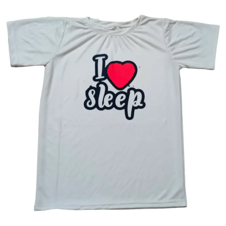 White printed t-shirt for those people who like to sleep  uploaded by business on 5/19/2023