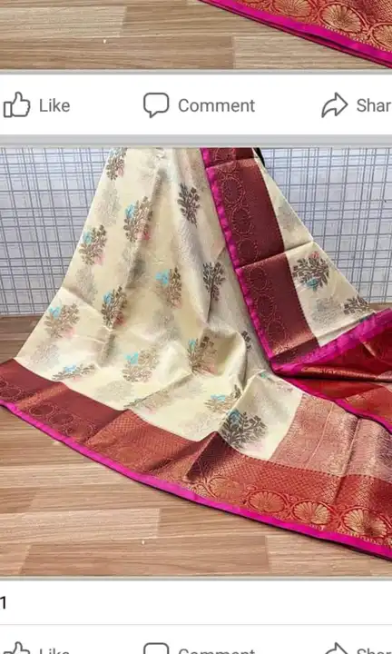 Banarasi kota chek cotton silk saree uploaded by 💞💞💞💞💞💋💋💋Shameema Sarees💞💞💞💞💞💋💋💋 on 5/19/2023
