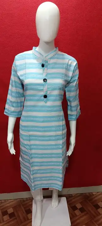 Cotton kurti with bottom pant. uploaded by G V CREATION on 5/19/2023