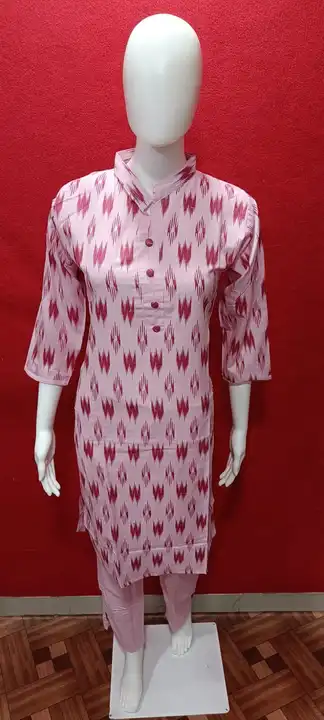 Cotton kurti with bottom pant. uploaded by G V CREATION on 5/19/2023