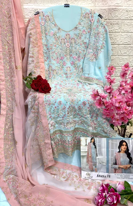 New Designer Suit launching Pakistani Concept single pcs available Order now  uploaded by AHEMED FASHION  on 5/19/2023