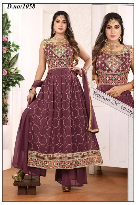 3 pcs heavy nayra cut jorjet sets  uploaded by Radha Creation , Maira sales for Readymade items on 5/19/2023
