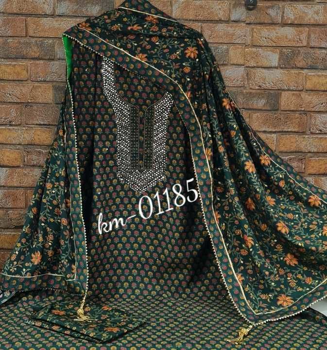 Km-01185

*Pure Modal suit*

🎀Rich Quality fabric pure Modal Silk print highlighted with foil print uploaded by business on 3/10/2021