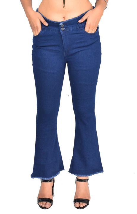 Women boot cut jeans  uploaded by Prabhat jeans on 5/19/2023