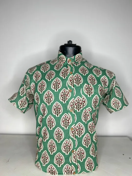 Sanganeri print shirts 60-60 pure cotton, standard size uploaded by Swati prints on 5/19/2023