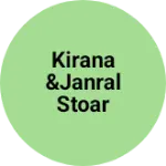 Business logo of Kirana &janral stoar