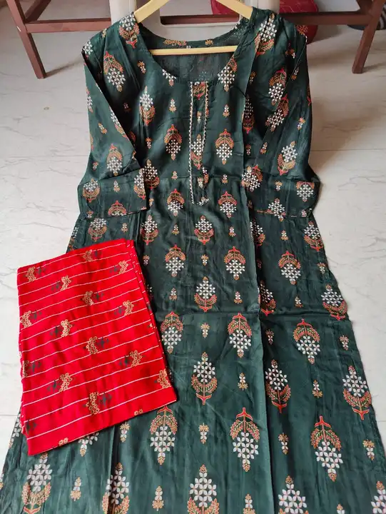 Kurti set with pant uploaded by business on 5/19/2023