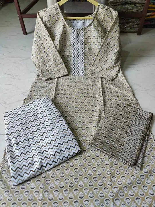 Cotton Dupatta set  uploaded by Surya print on 5/19/2023