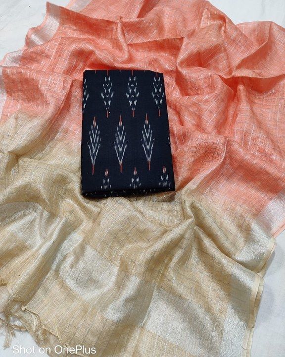 Ikkat shirt with double colour dupatta uploaded by business on 3/10/2021