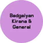 Business logo of Badgaiyan kirana & General store
