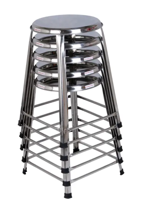 24 Inch Stainless Steel Stool Stackable Design  uploaded by Lifetime Stools on 5/19/2023