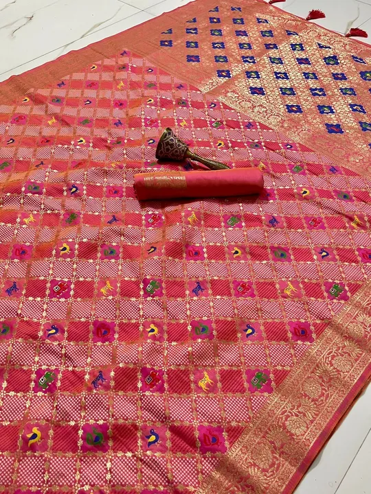 Heavy patola silk saree uploaded by VARDHAK COLLECTION  on 5/19/2023