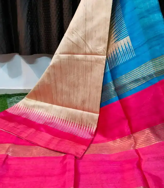 Soft TUSSAR silk sarees uploaded by VARDHAK COLLECTION  on 5/19/2023