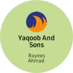 Business logo of Yaqoob and sons