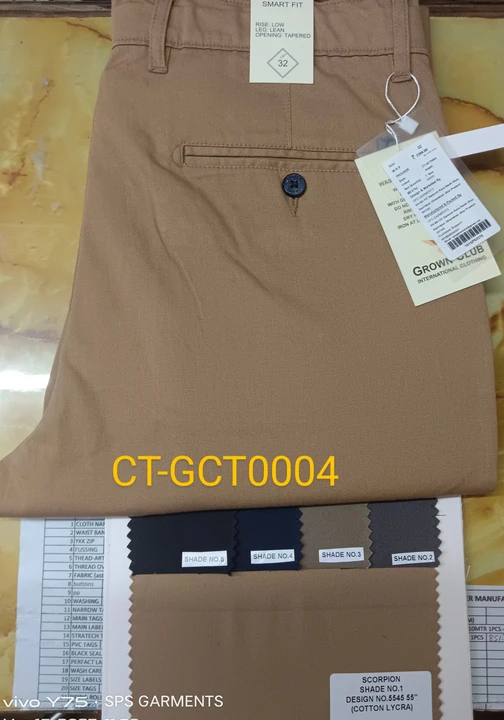 Post image Cotton chinos trouser best quality smart fit