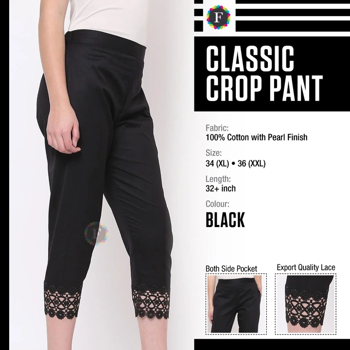 Classic crop pant uploaded by Rise earth india on 5/19/2023
