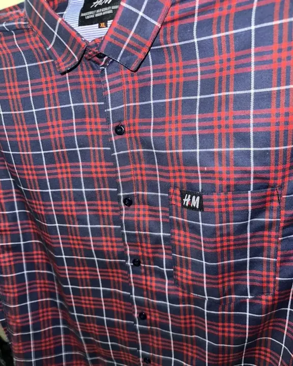 Men's cotton check shirt uploaded by Shivender knitwears on 5/19/2023