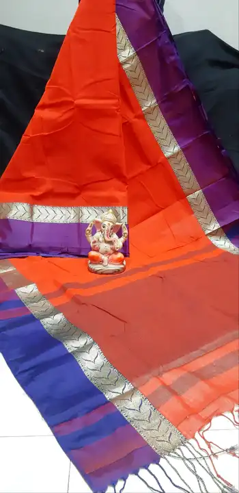 Pure cotton by cotton saree  uploaded by Roxyma Online sale on 5/19/2023