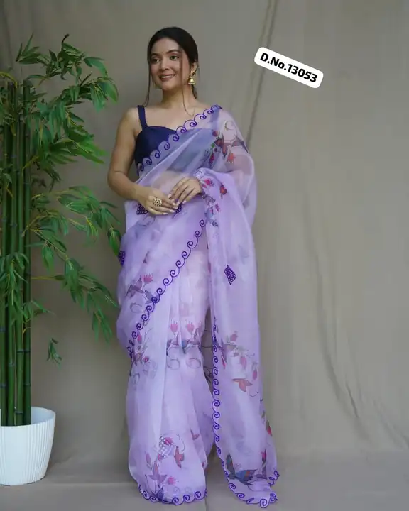 *Premium Organza  saree | i!!* ♥️ 

*D.No.13053*

Presenting The *pure Organza silk  Saree* with *be uploaded by Maa Arbuda saree on 5/19/2023