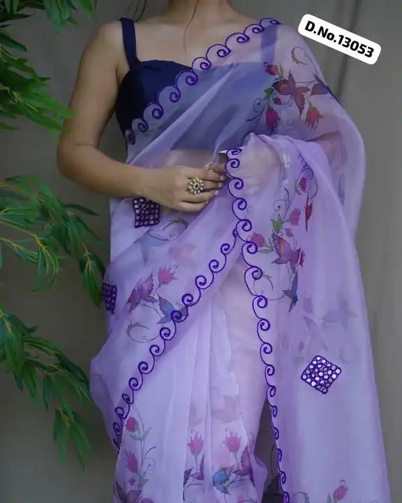 *Premium Organza  saree | i!!* ♥️ 

*D.No.13053*

Presenting The *pure Organza silk  Saree* with *be uploaded by Maa Arbuda saree on 5/19/2023